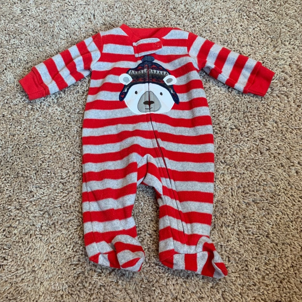 Carter’s Christmas Pajamas NB EUC
